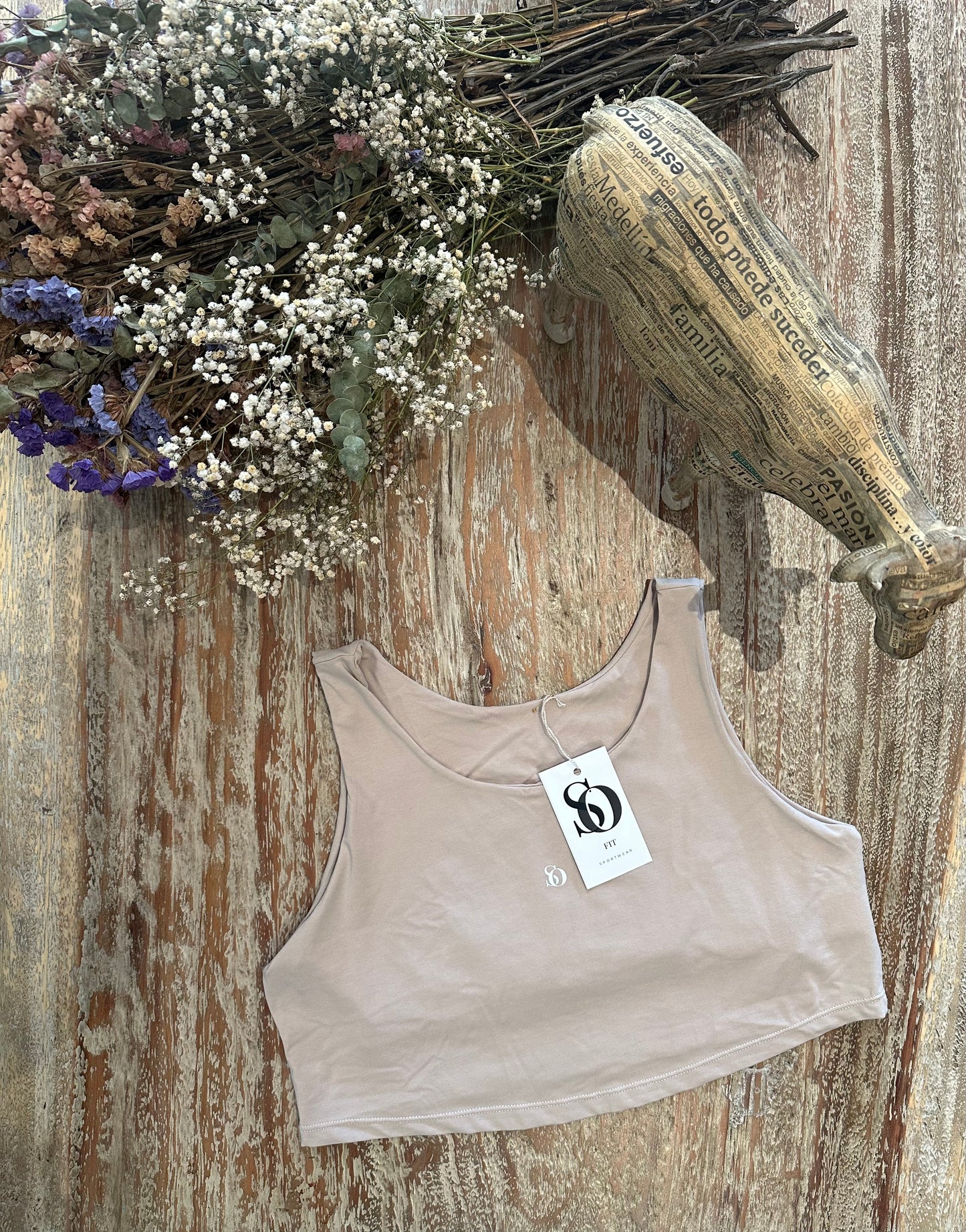 Tank Deportivo Beige