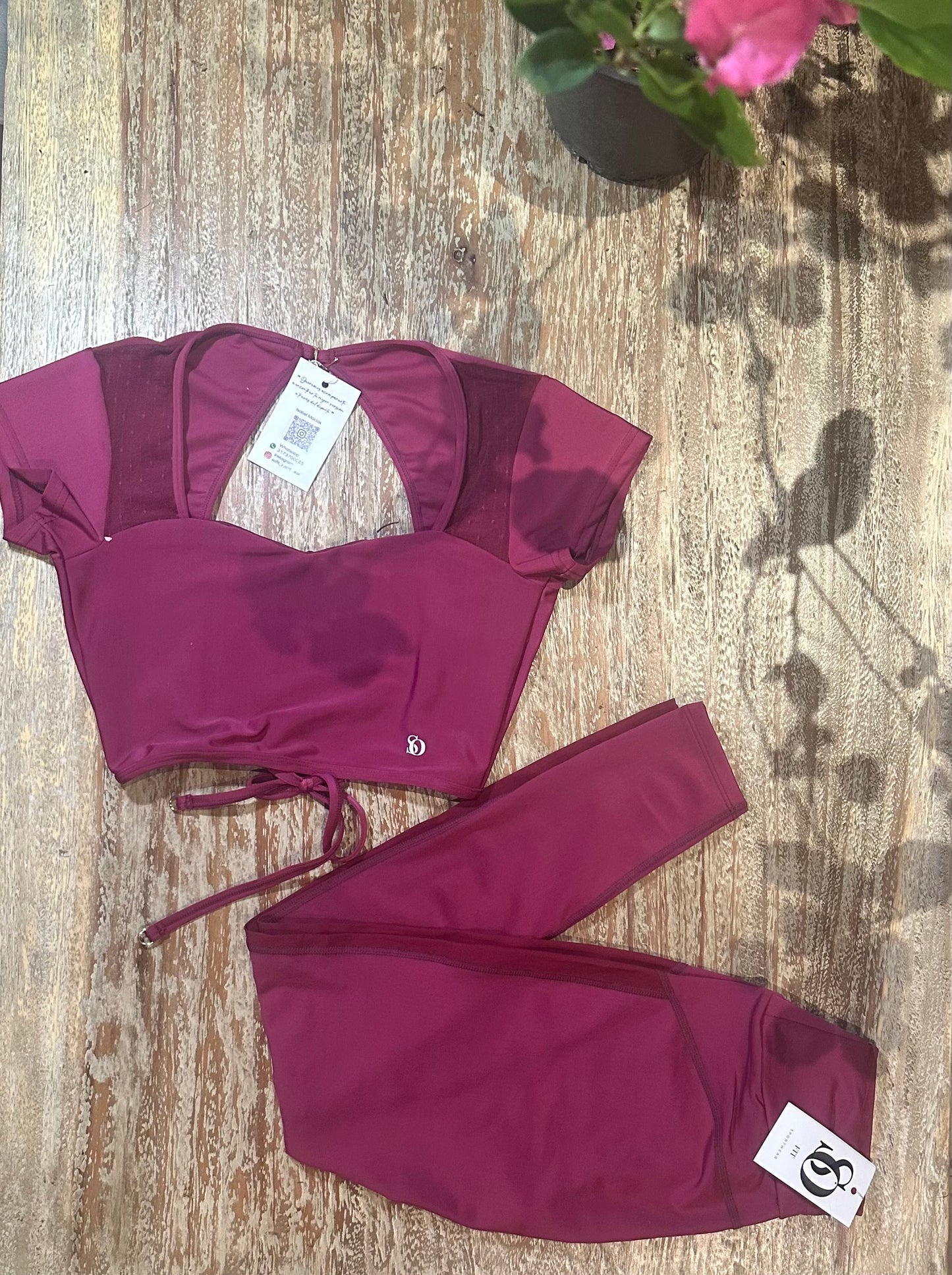 Set Amatista Leggings +Top Color Purpura