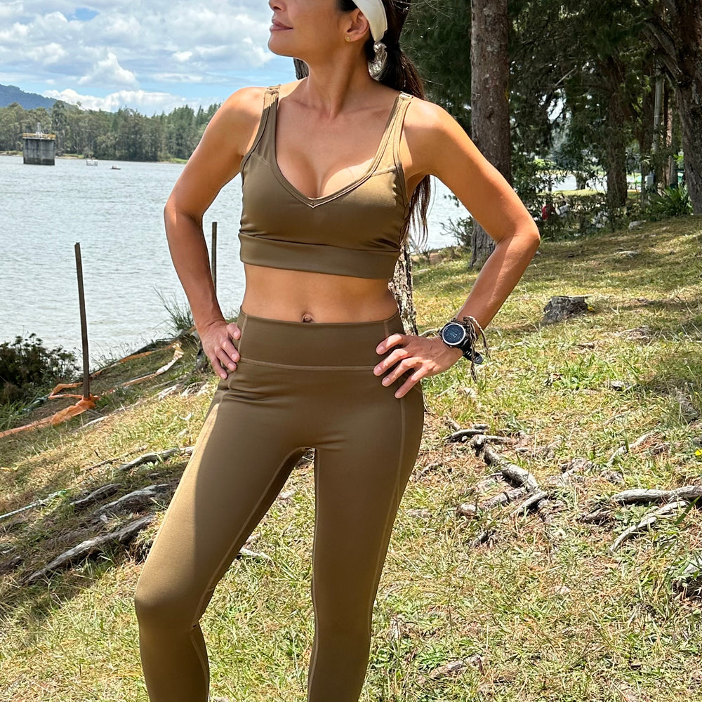 Set Legging Comfort Dorado