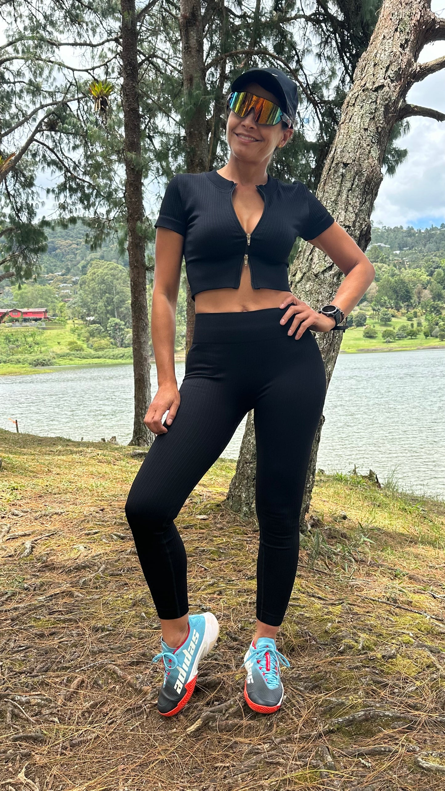 Set Leggings Seamless Negro