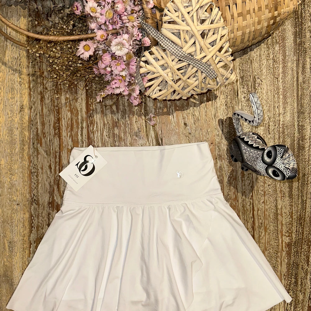 Falda Coquette Blanco