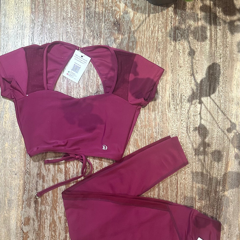 Set Amatista Leggings +Top Color Purpura