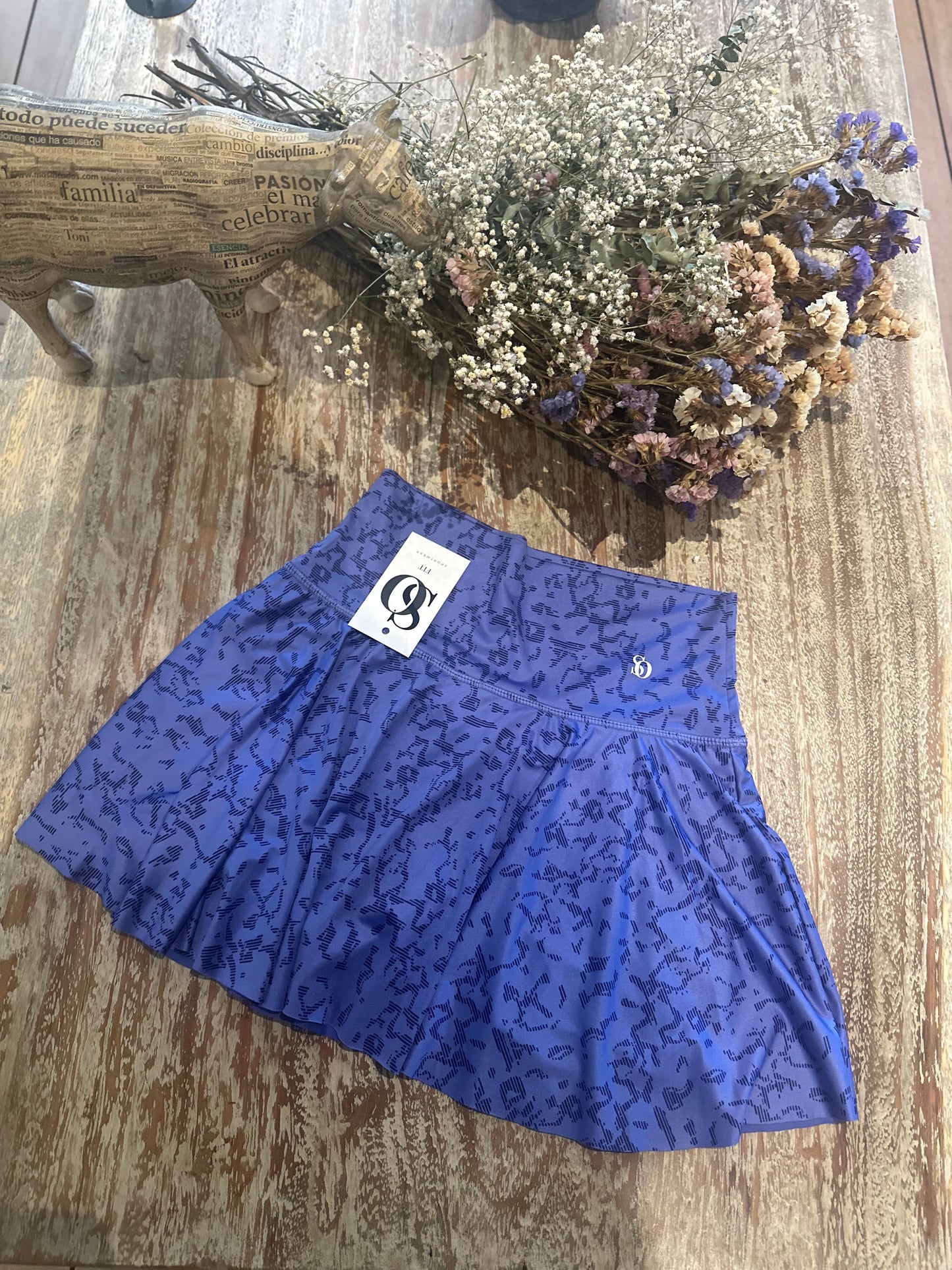 Falda Niña Violet Flowers